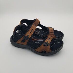 ECCO Yucatan Leather Outdoor Hiking Fishing Ankle Strap Sandal Men's US 11 EU 45